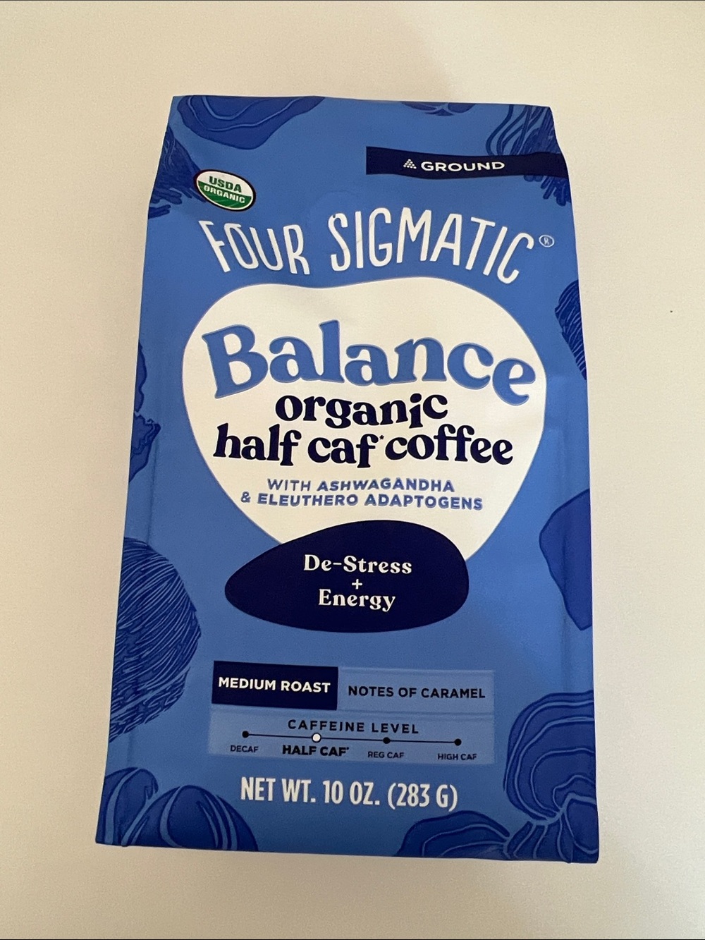 Foursigmatic Balance Organic Half Caf Coffee NEW (sealed)